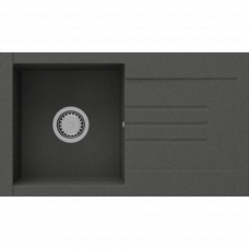 Мойка кварцевая 76x44x18см Arona черный