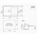 Мойка 735х475мм 735-03 серый Ulgran Practik