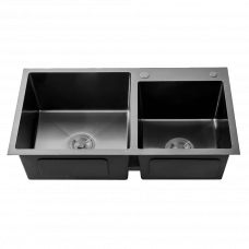 Мойка нержавеющая сталь HS8045 черный 800х450х2.5мм