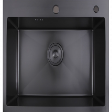Мойка 500х500х0.8мм черный ZH 5050 Décor (nano-black) Zerix