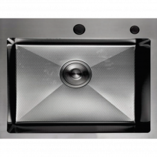 Мойка сатин рифленый 580x430x0.8мм ZH 5843 Décor (nano-silver) Zerix