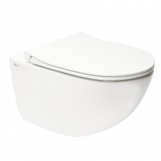 Унитаз подвесной SAT крышка дюропласт Slim soft close белый SATINF011RREXP