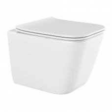 Унитаз подвесной Парос квадратный белый