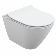 Унитаз подвесной City Oval с крышкой DRP soft rimless