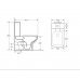 Унитаз-компакт с крышкой DRP soft Rimless Easy Release UF Nomi Fresco ∢90°