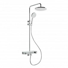 Система душевая с термостатом белый/хром SATSSTKP3F