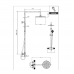 Система душевая с термостатом хром SATSSTK