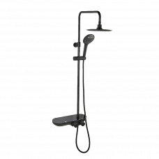 Система душевая с термостатом черный матовый SATSSTKPC