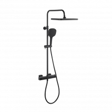 Система душевая с термостатом черный матовый SATSSTZC