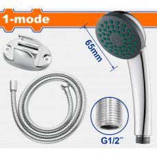 Лейка душевая со шлангом 1 режим WADFOW WSHS3401