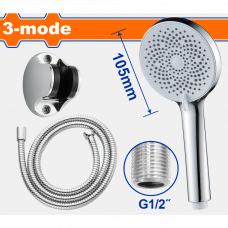 Лейка душевая со шлангом 3 режима WADFOW WSHS3402