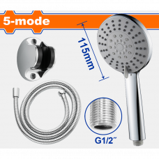 Лейка душевая со шлангом 5 режимов WADFOW WSHS3403