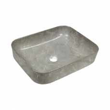 Раковина накладная Ate 51см мрамор Invena