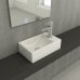 Раковина накладная Washbasin 37х23см белый правосторонняя 
