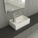 Раковина накладная Washbasin 37х23см белый левосторонняя 