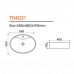 Раковина накладная TR4031 TREND 56х46х14см