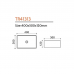 Раковина накладная TR41313 TREND 40x30x12см 