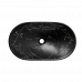 Раковина накладная 615x360мм SATINF61536MRBKM мрамор черный матовый 