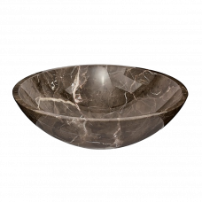 Раковина накладная Purity 430х430мм SATPURBR коричневый мрамор 