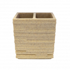 Стакан для зубных щёток Brick бежевый