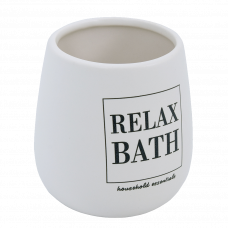 Стакан для зубных щёток Grama белый 05599