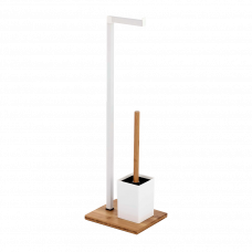 Ершик для унитаза с держателем туалетной бумаги Niagara белый 07619