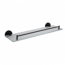 Полка стекло F30207 черный