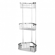 Полка угловая 3-х ярусная F351-2 хром