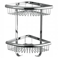 Полка угловая 2-х ярусная F352-1 хром