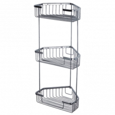 Полка угловая 3-х ярусная F335-2 хром