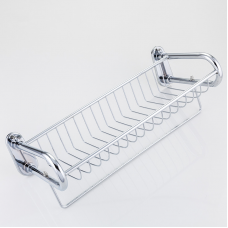 Полка с полотенцедержателем F336 хром