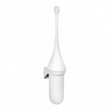 Ершик для унитаза Carbon белый