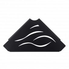 Полка угловая PHUSY черный 208x208x30мм