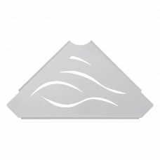 Полка угловая PHUSY серый 208x208x30мм