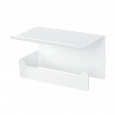 Держатель для туалетной бумаги с полкой BLISS2 белый правосторонний 280х103х99мм