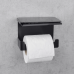 Держатель для туалетной бумаги с полкой BLISS2 черный правосторонний 280х103х99мм