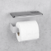 Держатель для туалетной бумаги с полкой BLISS2 серый правосторонний 280х103х99мм