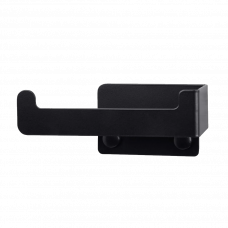 Держатель для туалетной бумаги ZENDA черный левосторонний 140x65x60мм