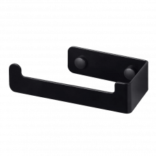 Держатель для туалетной бумаги ZEN черный левосторонний 141х65х35мм