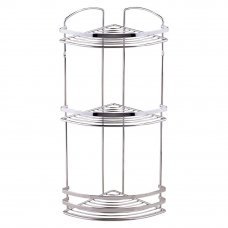 Polita de colt cu 3 nivele inox 200x200x500mm TEKNOTEL BK083