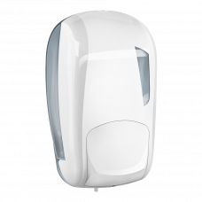 Диспенсер для жидкого мыла 1л Карбон белый