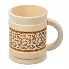 Кружка деревянная BS 0.5л липа Бочонок 