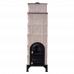 Печь в 6 рядов терракота нарцисс слоновая кость 160x47x47см