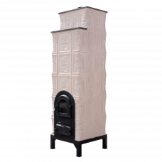 Печь в 6 рядов терракота нарцисс слоновая кость 160x47x47см