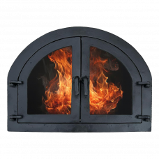 Дверь для печи со стеклом 470x580мм Barbeque Y05