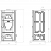 Печь-камин EK-5111BL Duval 98x46.6см