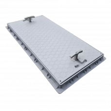 Крышка канализационная пластик 400х800мм 1T прямоугольный серый Hydro-s