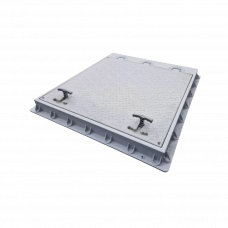 Крышка канализационная пластик 800х900мм 3T квадратный серый Hydro-s