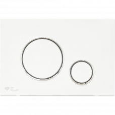 Кнопка смыва пластик белый SATAT70