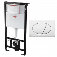 Модуль для унитаза AM1011120+кнопка смыва M70 белый Sadromodul